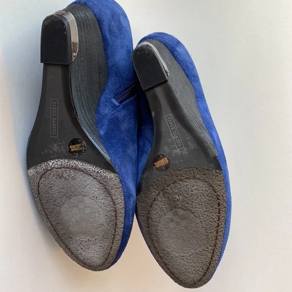 Vince Camuto  blue suede boots size 8 1/2 - Picture 5 of 10